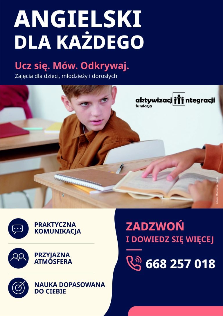 Angielski dla każdego – zajęcia dla dzieci, młodzieży i dorosłych